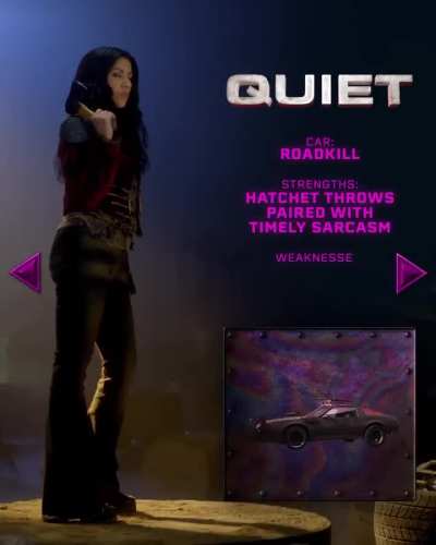 "Twisted Metal" player selection