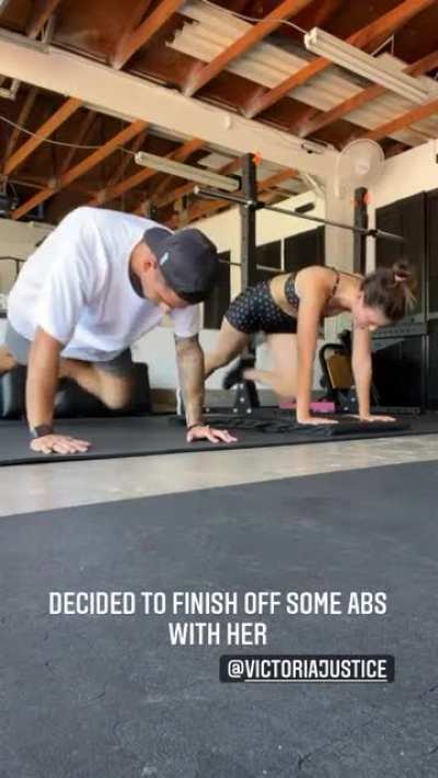 Working those abs