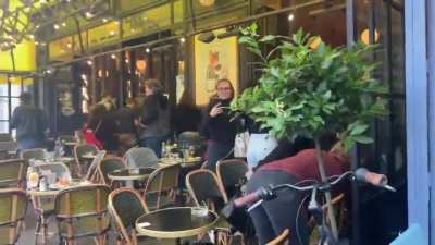 Police In Paris Have Resorted To Tear Gassing Patrons At Cafes That Are Protesting Vaccines And Lockdowns