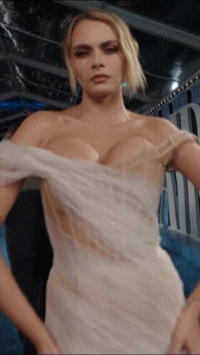 POV: You are on your knees for Cara Delevingne. How will she dominate you in her hotel room?
