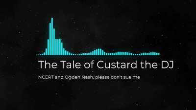 Here's the full version of the Custard song