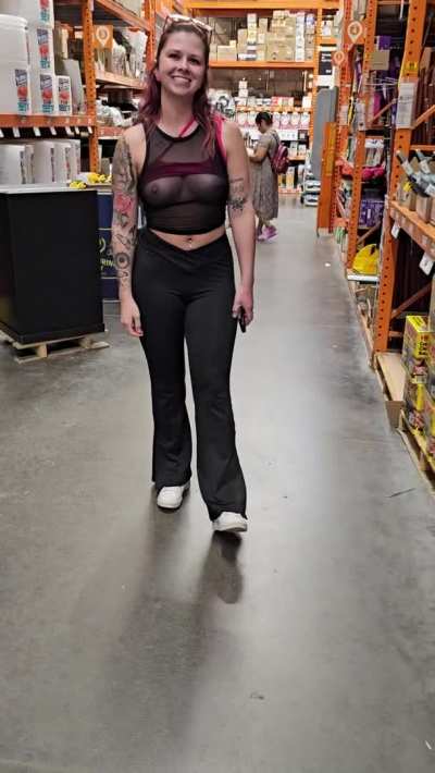 I got a little too hot in my sports bra.