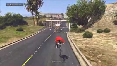 Entering the military base with style