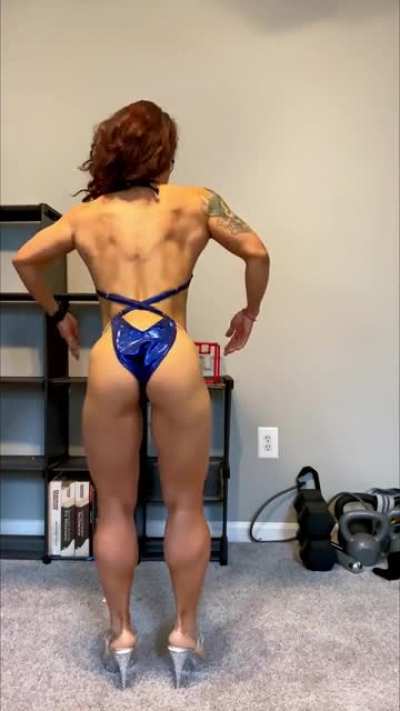 Progress update at 10 weeks out from first time competing - women&rsquo;s natural figure. 37yo, 4&rsquo;9.5&rdquo;, 99-101 lbs. currently eating at 120P/125C/35F, lifting 6x week, current cardio is 35 miles walking per week