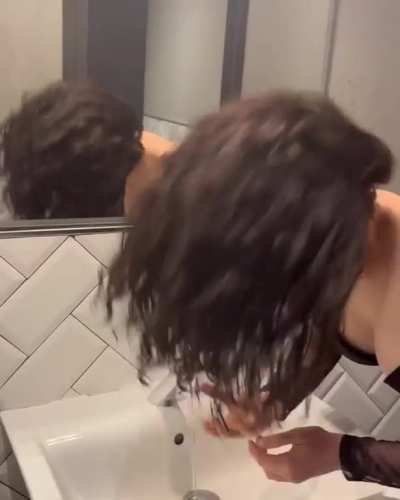 Wet hair
