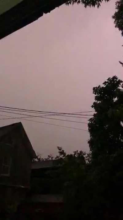 The strangest lightning storm I&rsquo;ve ever seen is going on right now!