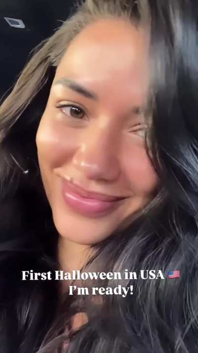 "First Halloween in USA"