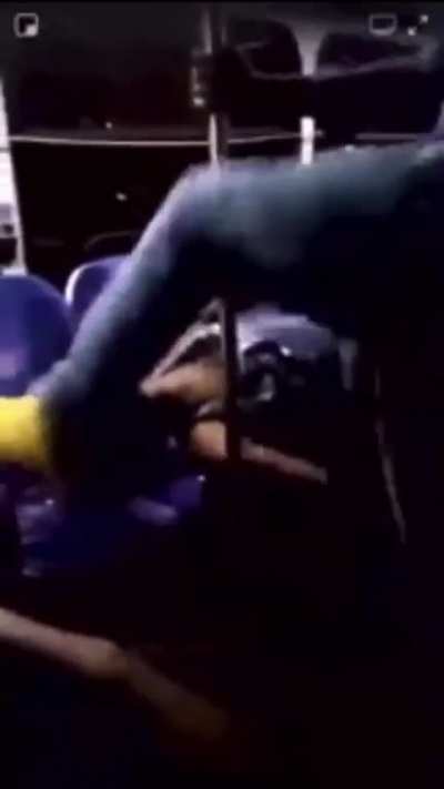 Guy beats gay dude for touching him