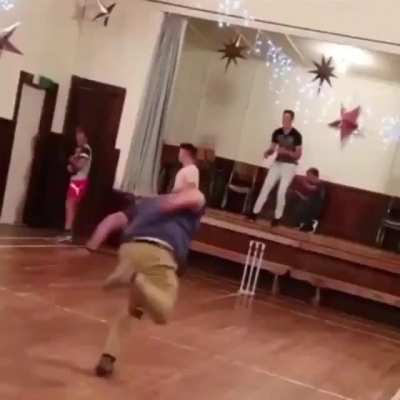 To throw a ball..