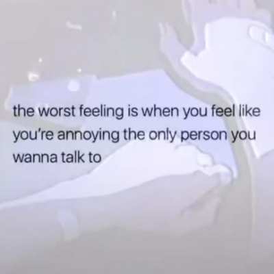 the worst feeling ever