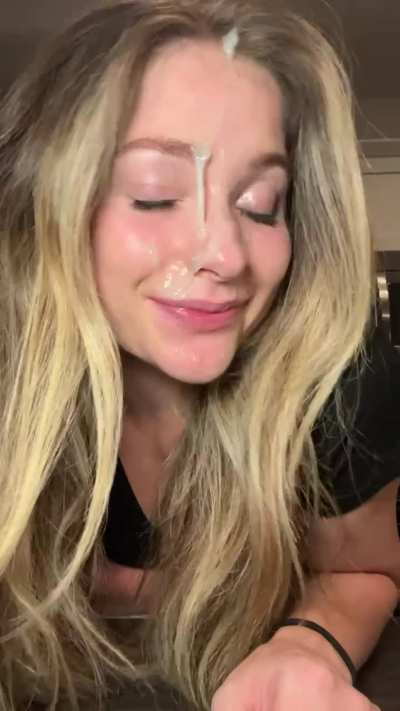 Cute Blond Loves Cum