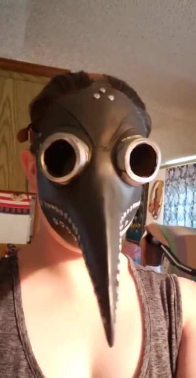 I got my mask in the mail. Maybe I should've gone with a better quality...