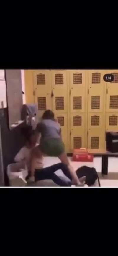 The girl in the white hoodie wanted a nose job so the girl in green shorts gave her one for free.