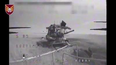 Ukrainian FPV drone attacks on Russian turtle tanks attempting to break through on the Marinka front (June 2024)