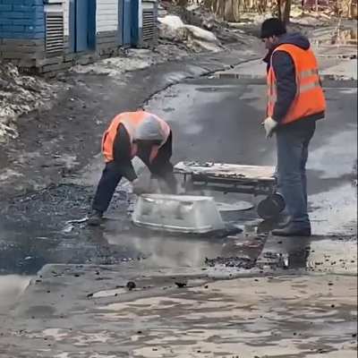 Современные технологии укладки асфальта на Академической в Москве