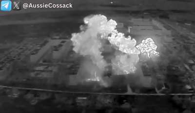 RU POV - Footage of MLRS working on Chasiv Yar today
