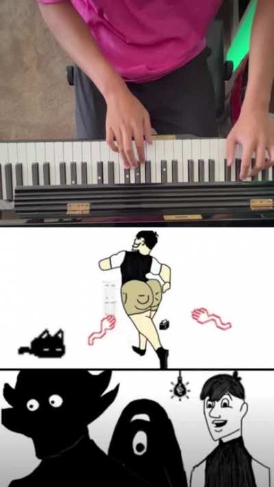 I didn't make the art, but i did the piano and mashing the acapella and piano together. I know i suck at piano shut up