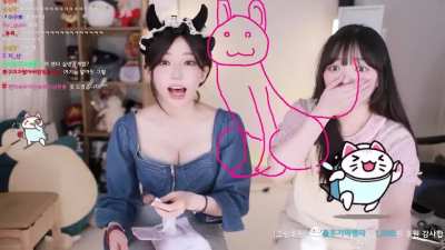 The girl on the left.