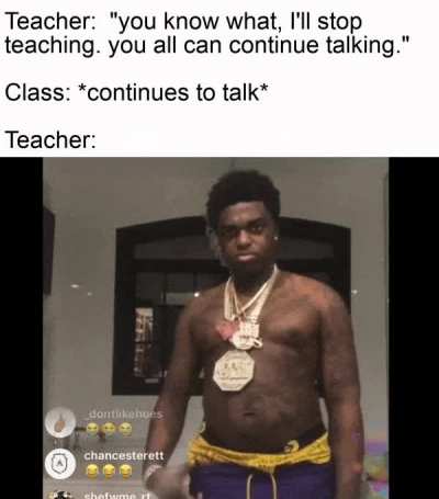 I mean he told us to continue talking