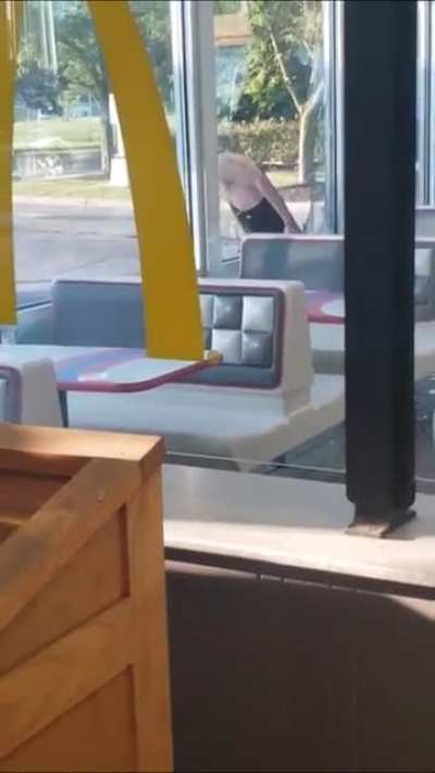 NSFW: Zombie breaks into McDonald&rsquo;s window and wreaks havoc in establishment
