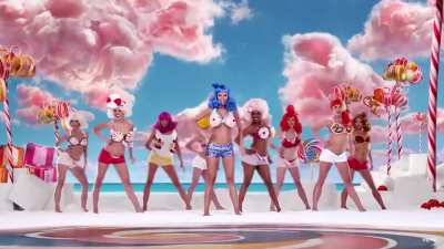 Katy Perry in her music video "California Gurls"