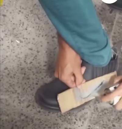 Faking a Nike shoe