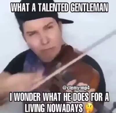 Me pregunto que hará con su vida este talentoso individuo 🤔