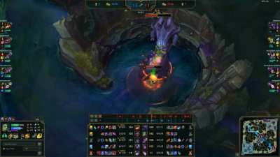 Amumu solos Baron in 30 seconds at 20:15 with 2 items