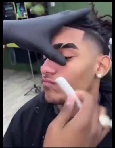 At the barber