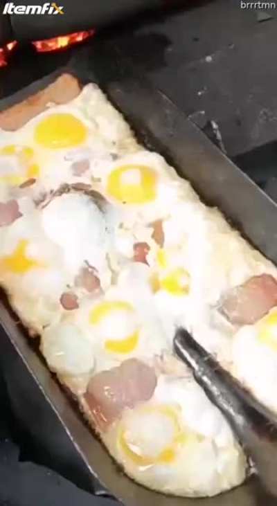 Breakfast on a locomotive