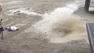jet powered blower.
