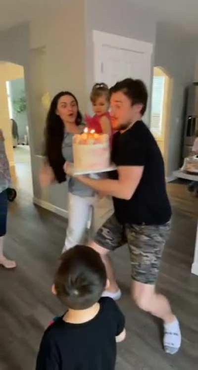 Seconds away from, what could have been, the most exciting toddler party I&rsquo;ve ever been to.