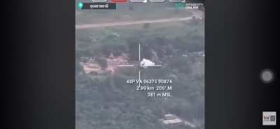 (Claimed as) Thai airstrikes against Cambodian positions at Chong Ahn ma