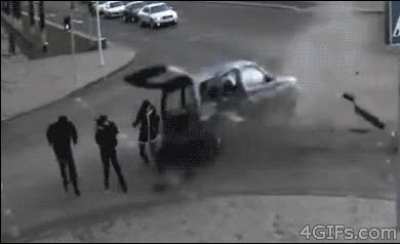 Crossing the street