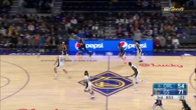 [Highlight] Warriors color analyst, Kelenna Azubuike starts reporting on a Formula 1 race in a British accent in the middle of the Warriors vs Magics game.