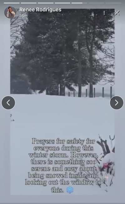 Conversely, Renee, I imagine being snowed in at the barndo is anything but serene.