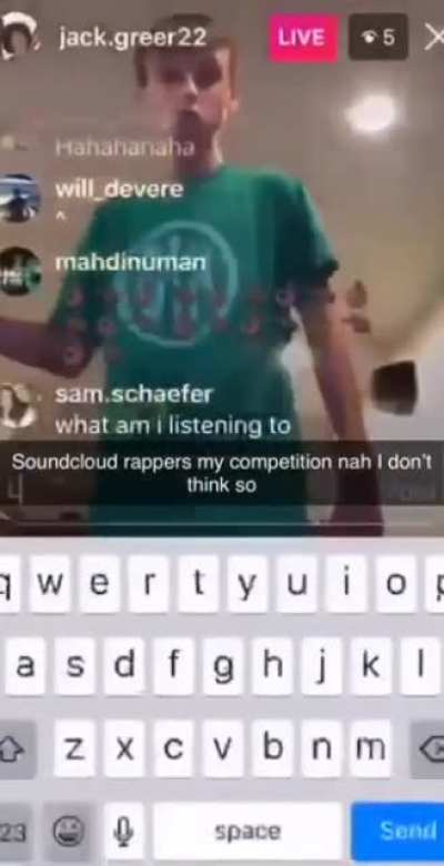 Racist white boy