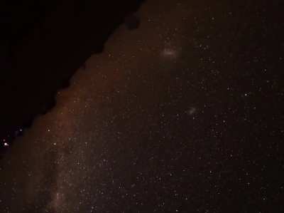 A full rotation of Earth visualized by stabilizing the sky over a 24 hour period.