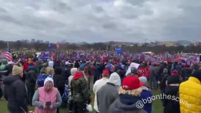 We do not concede&rdquo; President Trump begins his remarks at The Ellipse here in Washington, D.C. (Credit: Brendan Gutenschwager, Twitter)
