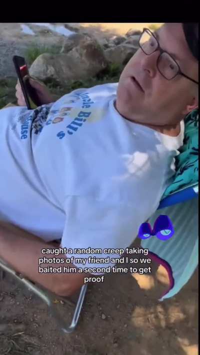 Woman Confronts Man Caught Secretly Taking Photos Of Her Friend At Pennsylvania Beach.