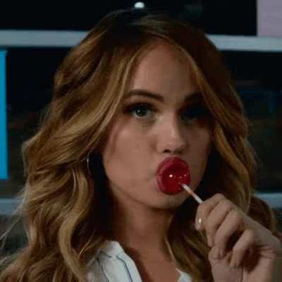 Debby Ryan putting her lips to work