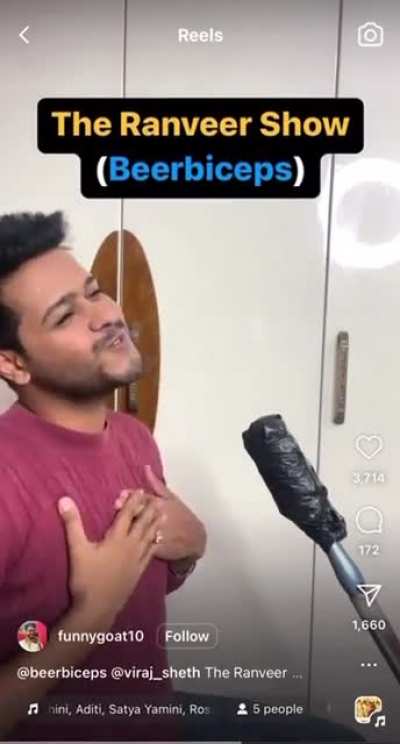 Guys I found this on my feed and can&rsquo;t stop laughing. Spot on mimic of Beerbiceps😂