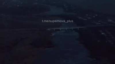 Ukrainians engage Russian troops hiding under the bridge at night