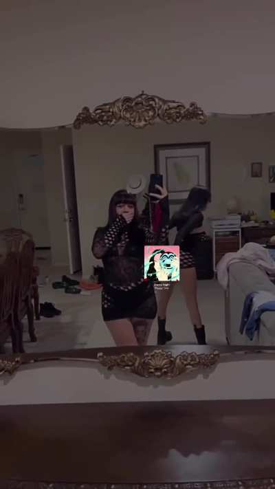Twerking in thong