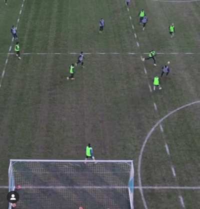 Our new striker Serdar Dursun’s goal at the training: