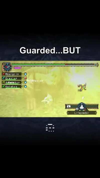 Furious Rajang got me good.