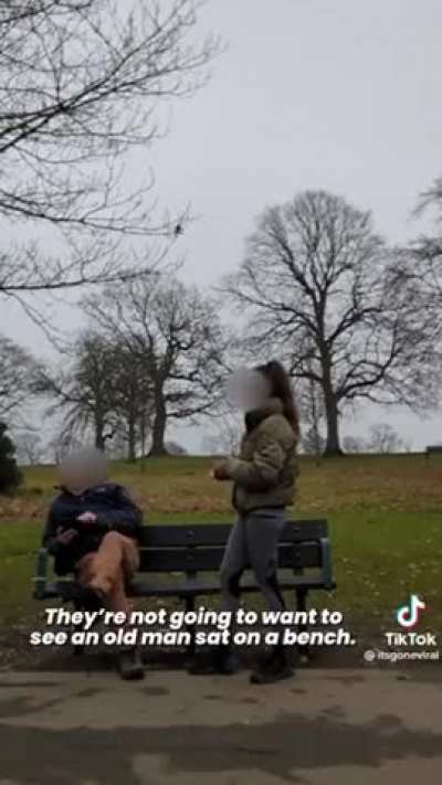 Fitness Influencer Asking Stranger To Sit On Another Bench
