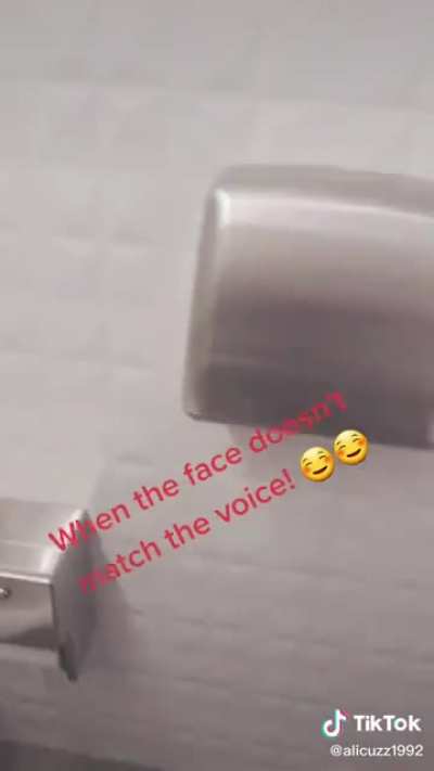 When the face doesnt match the voice!!