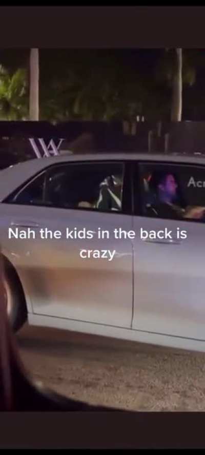 wife giving head, while there are kids in the back...