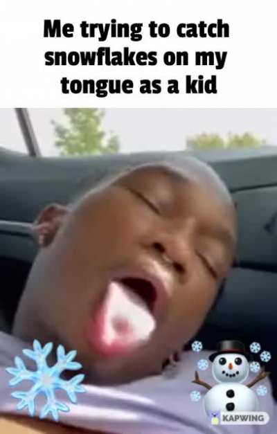 Catching snowflakes